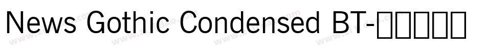 News Gothic Condensed BT字体转换